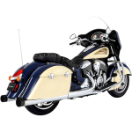 4" MUFFLERS INDIAN CHRM W/BLK END CAPS
