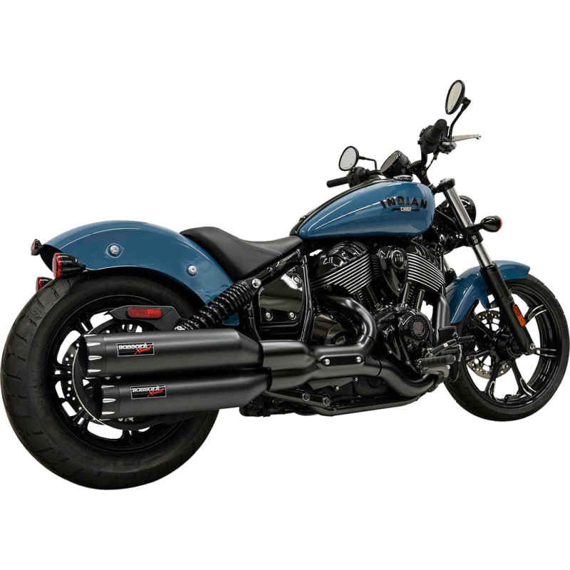 CHIEF 4" SLIP-ON MUFFLERS BLK